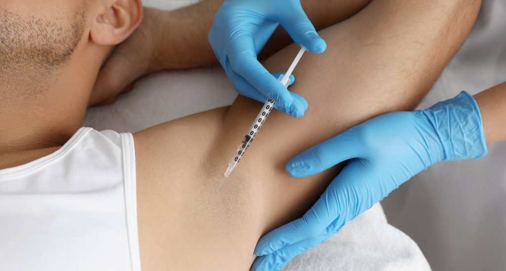 Svettbehandling med Botox